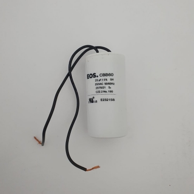 Capacitor de Fase 25 MF com Fio para Máquina de Lavar